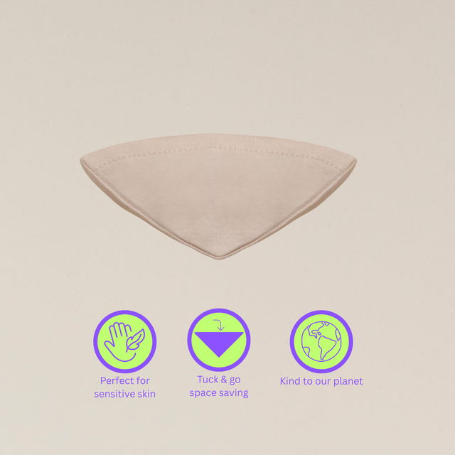 Baby Bib 2Pk - White/Sand