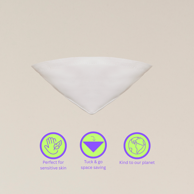 Baby Bib 2Pk - White/ White