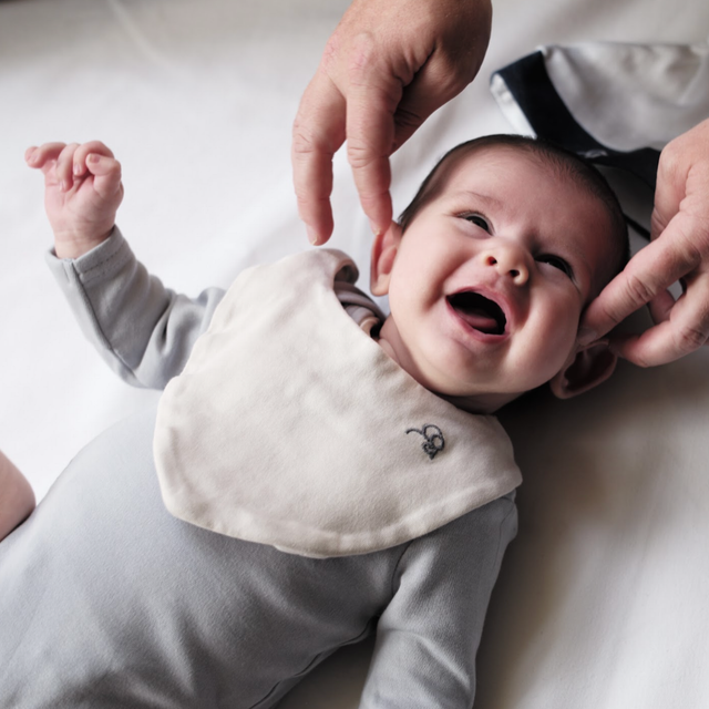 Baby Bib 2Pk - White/ White