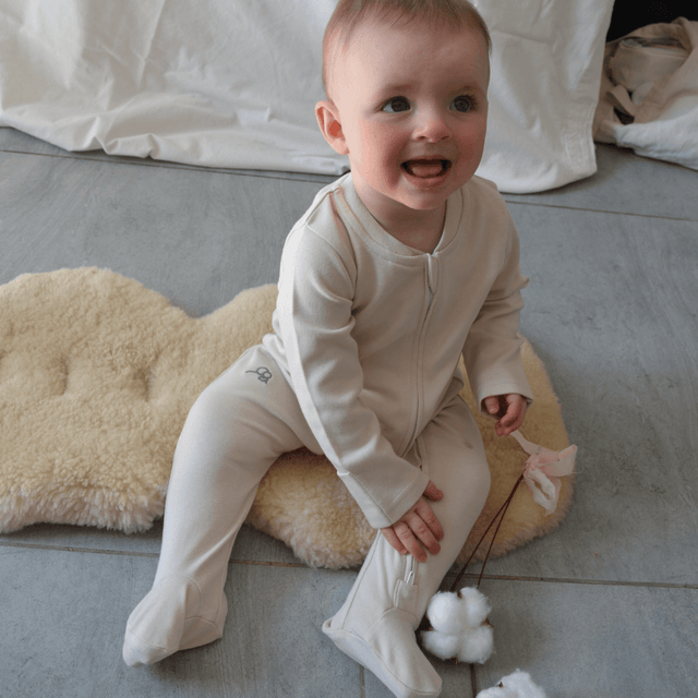 Sleepsuit 2Pk - Seashell/Sand - Sprootbaby