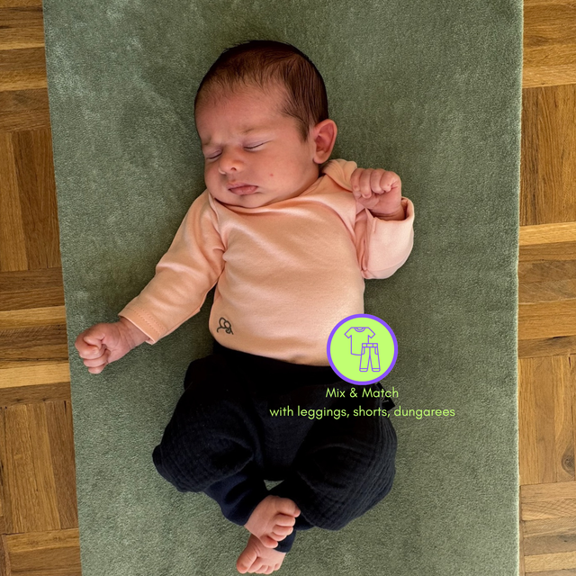 Long Sleeve Bodysuit 2Pk - Seashell/Sand