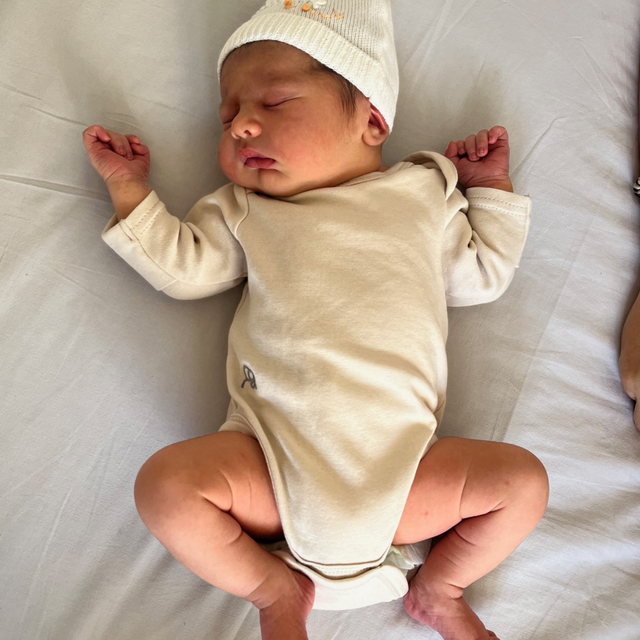 Long Sleeve Bodysuit 2Pk - Seashell/Sand