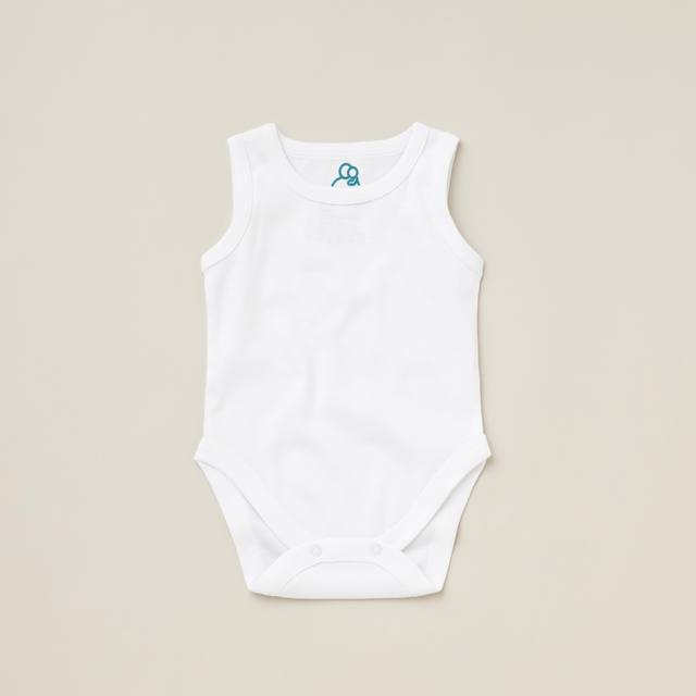 The Original No Sleeve Bodysuit 3Pk - White