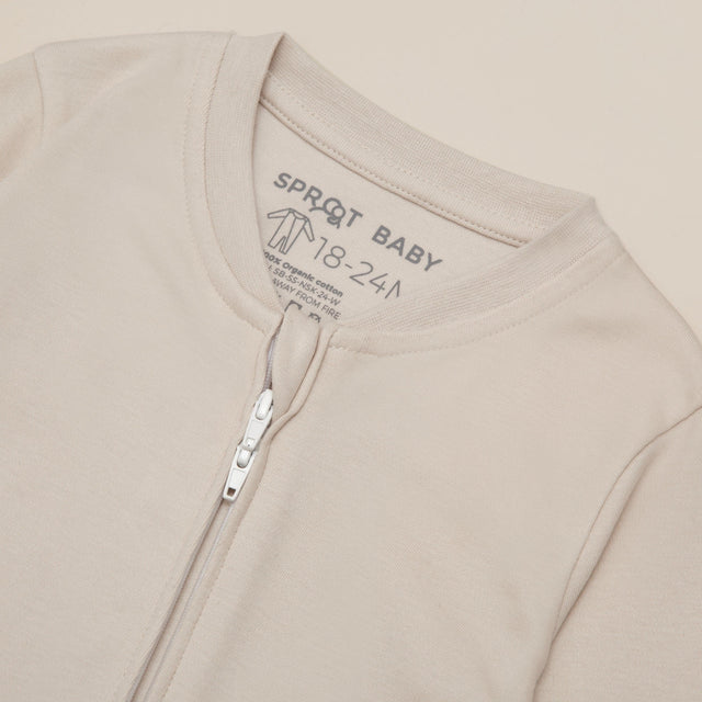 Sleepsuit Footless Single - Sand - Sprootbaby