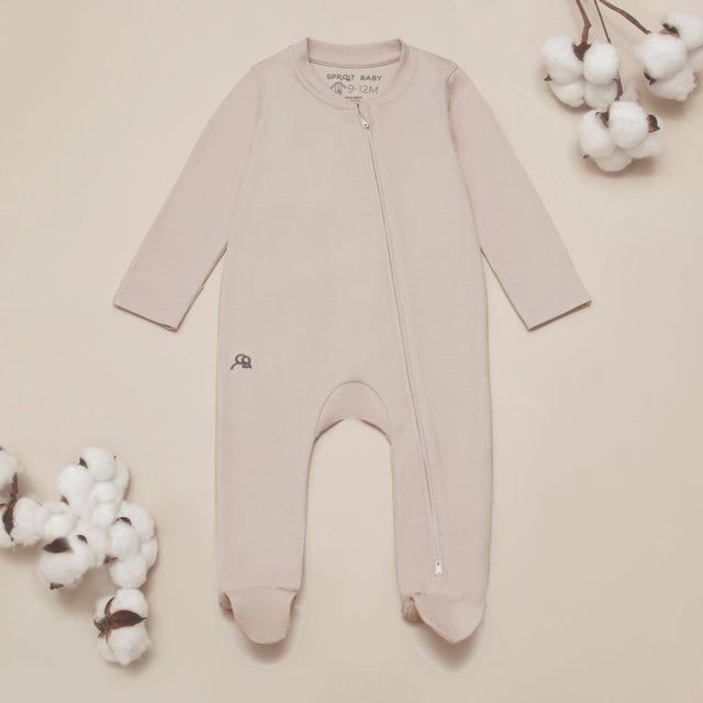 Sleepsuit 2Pk - Ocean/Sand - Sprootbaby