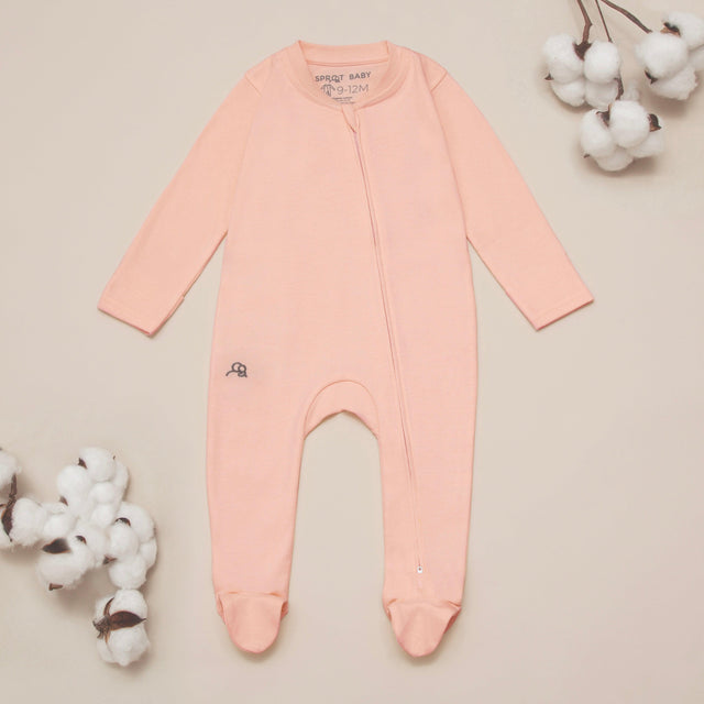 Sleepsuit 2Pk - Seashell/Sand - Sprootbaby