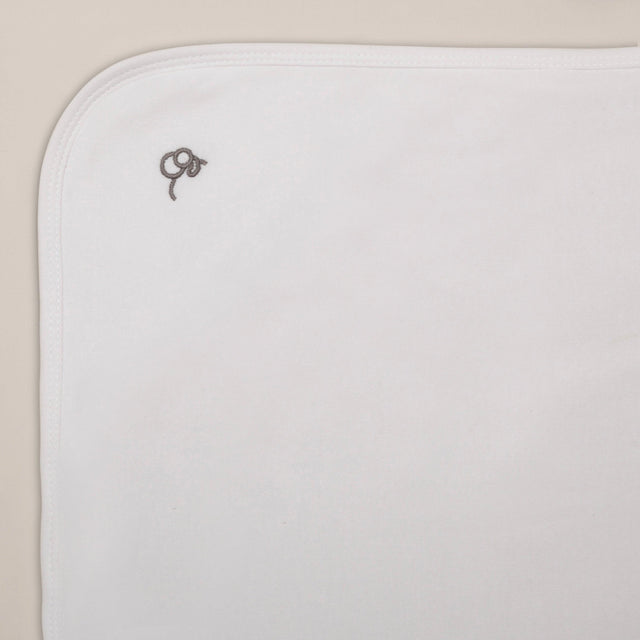 Blanket with snuggle hood - white - Sprootbaby