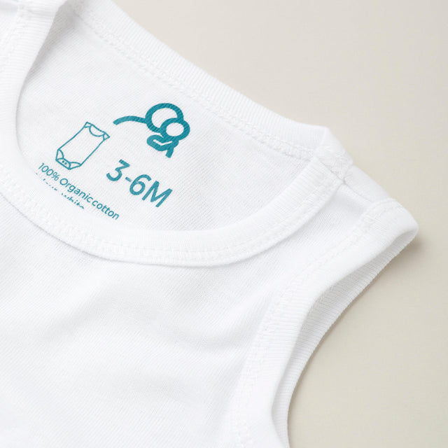 The Original No Sleeve Bodysuit 3Pk - White - Sprootbaby