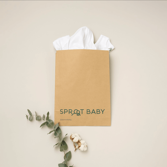 Long Sleeve Bodysuit 2Pk - Seashell/Sand - Sprootbaby