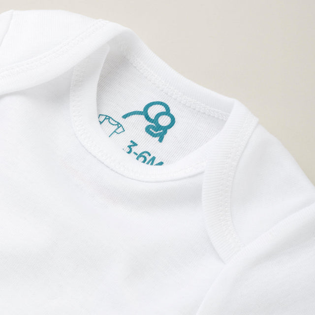 The Original Short Sleeve Bodysuit 3Pk - White - Sprootbaby