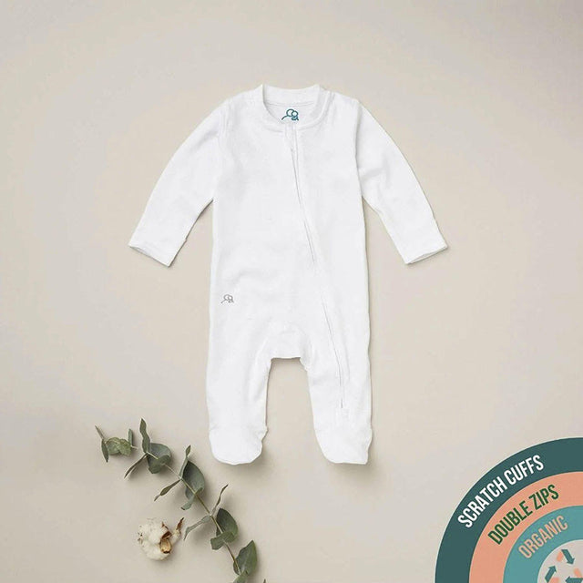The Original Sleepsuit 3Pk - White - Sprootbaby