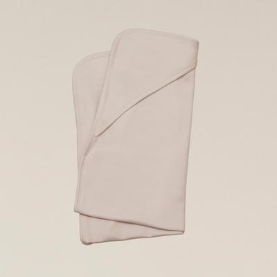 Organic Cotton Baby Blanket with Hood - Sand