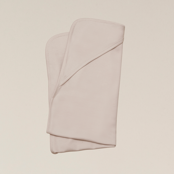Organic Cotton Baby Blanket with Hood - Sand