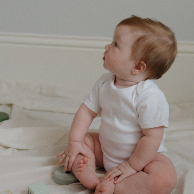 The Original Short Sleeve Bodysuit 5Pk - White