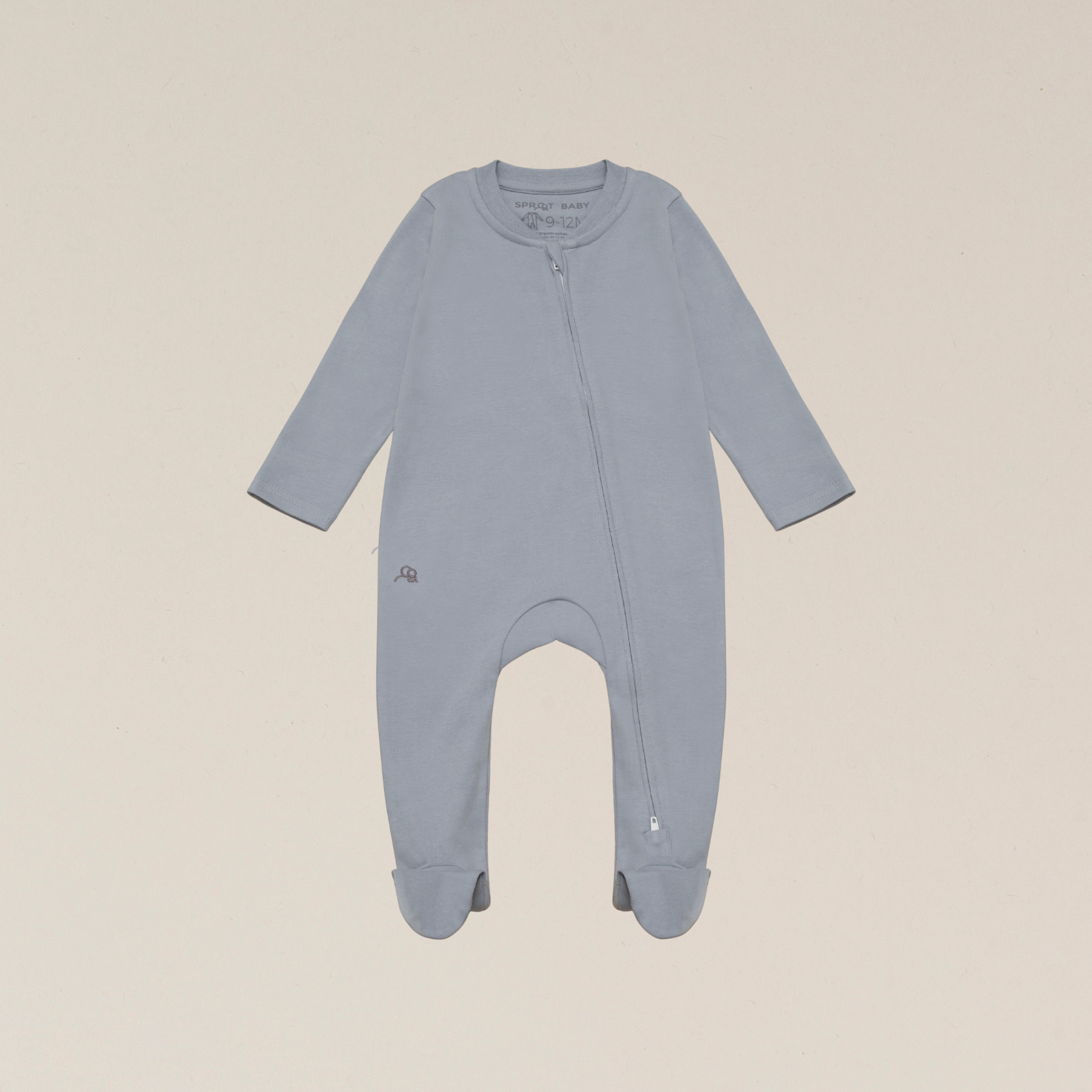 Organic Cotton Baby Sleepsuit - Ocean