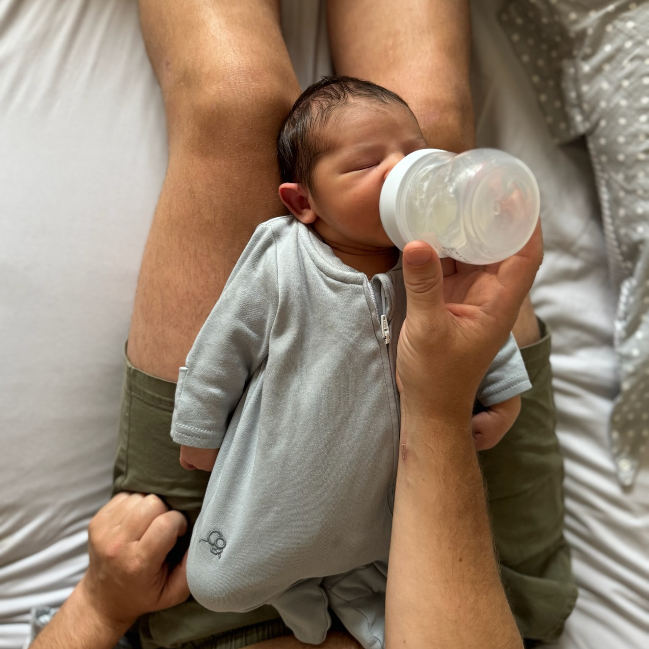 Organic Cotton Baby Sleepsuit - Ocean