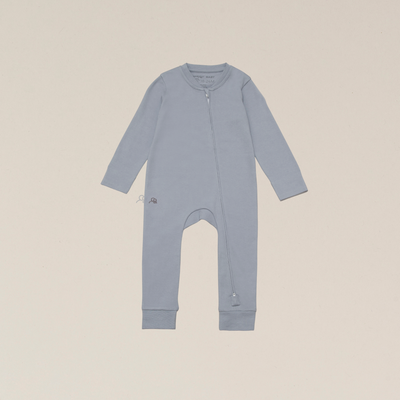 Organic Cotton Baby Sleepsuit - Ocean