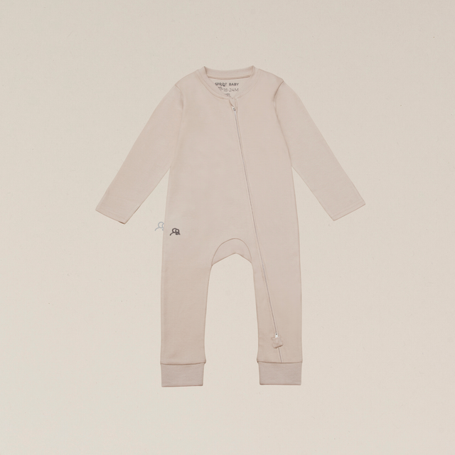 Sleepsuit Footless 2Pk - Seashell/Sand