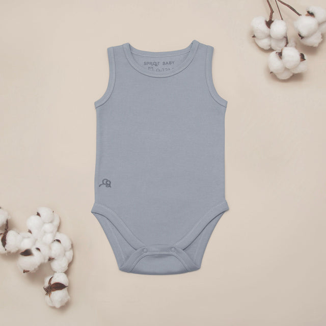 Sleeveless Bodysuit 2Pk - Ocean/Sand - Sprootbaby