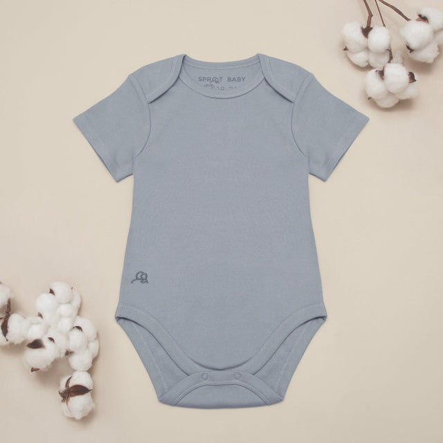 Short Sleeve Bodysuit 2Pk - Ocean/Sand - Sprootbaby