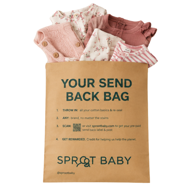 Sproot Loop baby clothes return bag