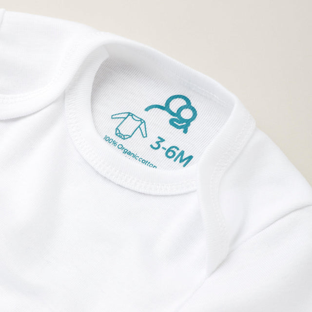 The Original Long Sleeve Bodysuit 5Pk - White - Sprootbaby